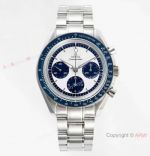 BF factory Swiss Omega Speedmaster 9300 Moonwatch Blue Bezel 42mm